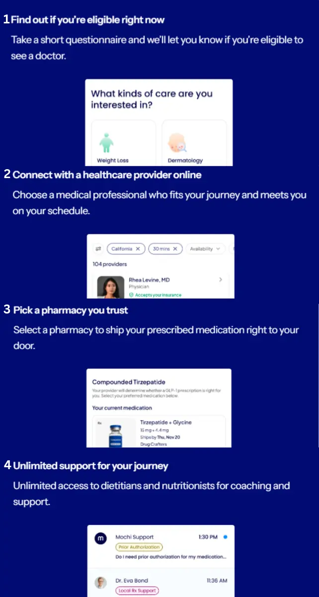 how to get started mochi health login portal